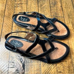 BOC Born Concept Sandal Black Straps Size 9
